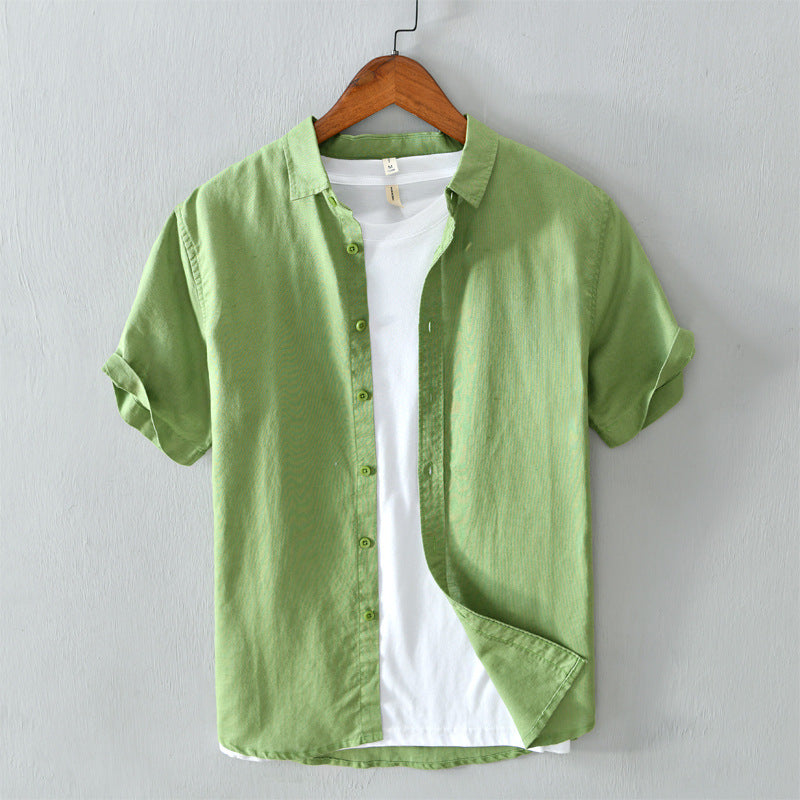 NEVIO - Superleuk linnen shirt met opgerolde mouwen