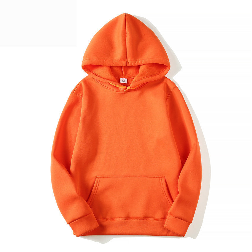 Mens And Womens Hooded Long-Sleeve Pocket Pullover Sweater To Map Customization