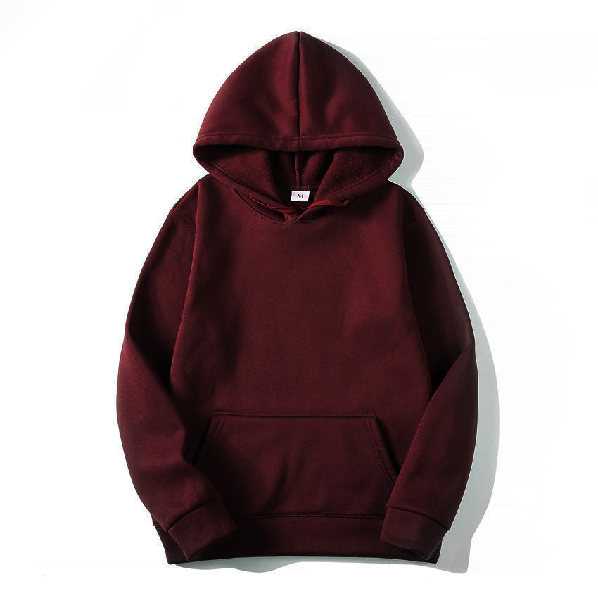 Mens And Womens Hooded Long-Sleeve Pocket Pullover Sweater To Map Customization