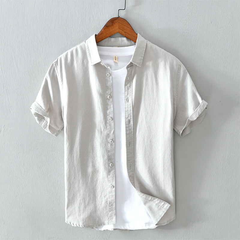 NEVIO - Superleuk linnen shirt met opgerolde mouwen