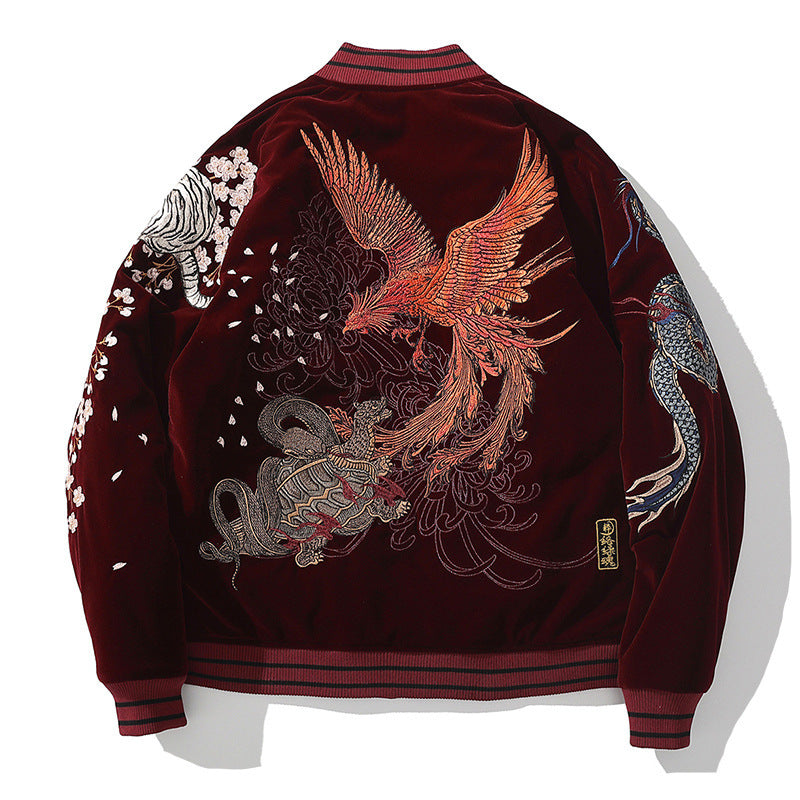 Winter Cotton Padded Jacket Style Embroidery