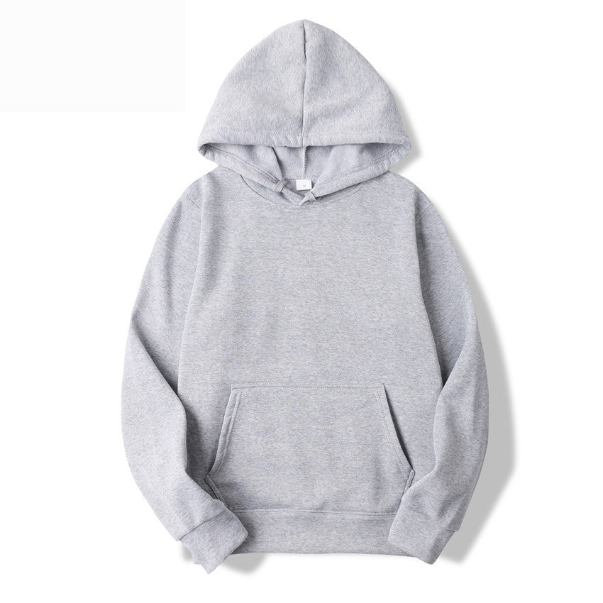 Mens And Womens Hooded Long-Sleeve Pocket Pullover Sweater To Map Customization