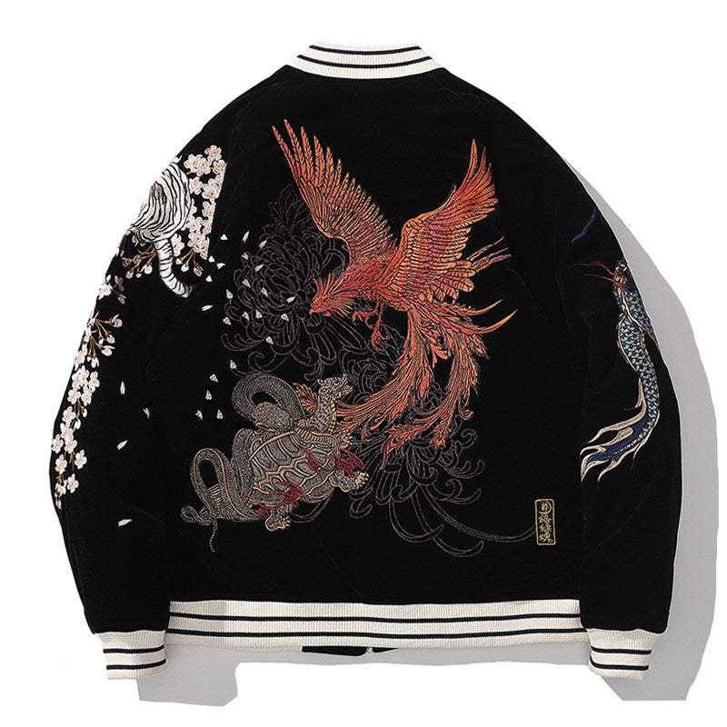Winter Cotton Padded Jacket Style Embroidery